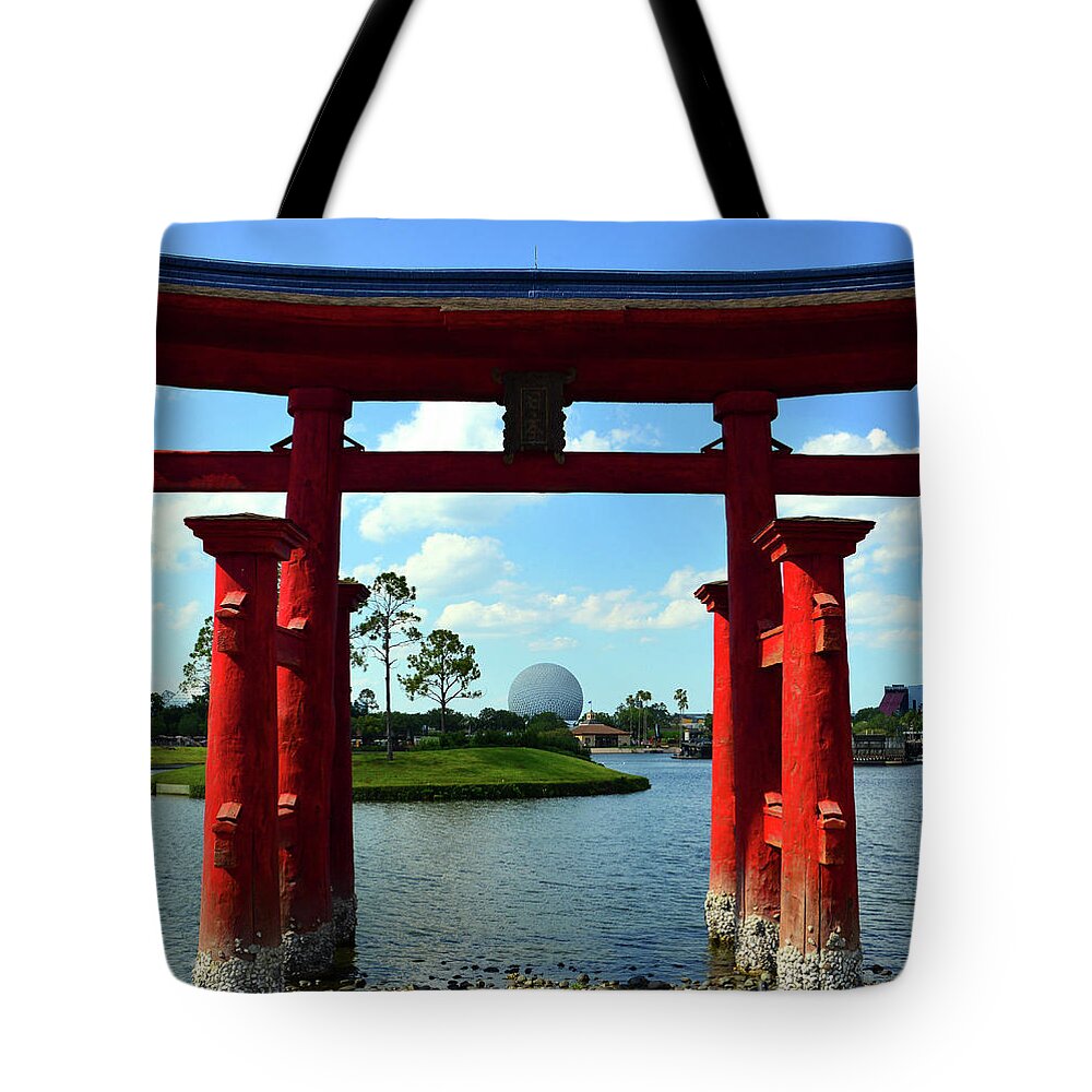 Japan Tote Bag featuring the photograph Japan at Epcot by David Lee Thompson