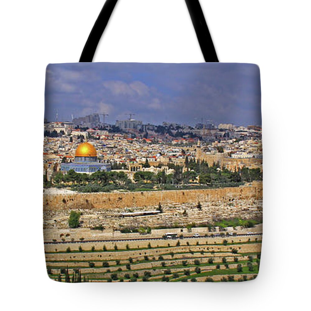 Jerusalem Tote Bag featuring the photograph Jerusalem, Israel - Old City Walls by Richard Krebs
