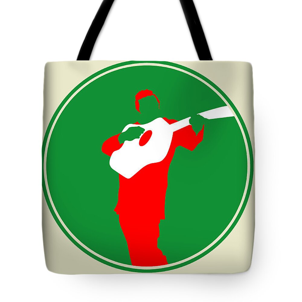 Johnny Cash Tote Bag featuring the digital art Johnny Cash by Naxart Studio