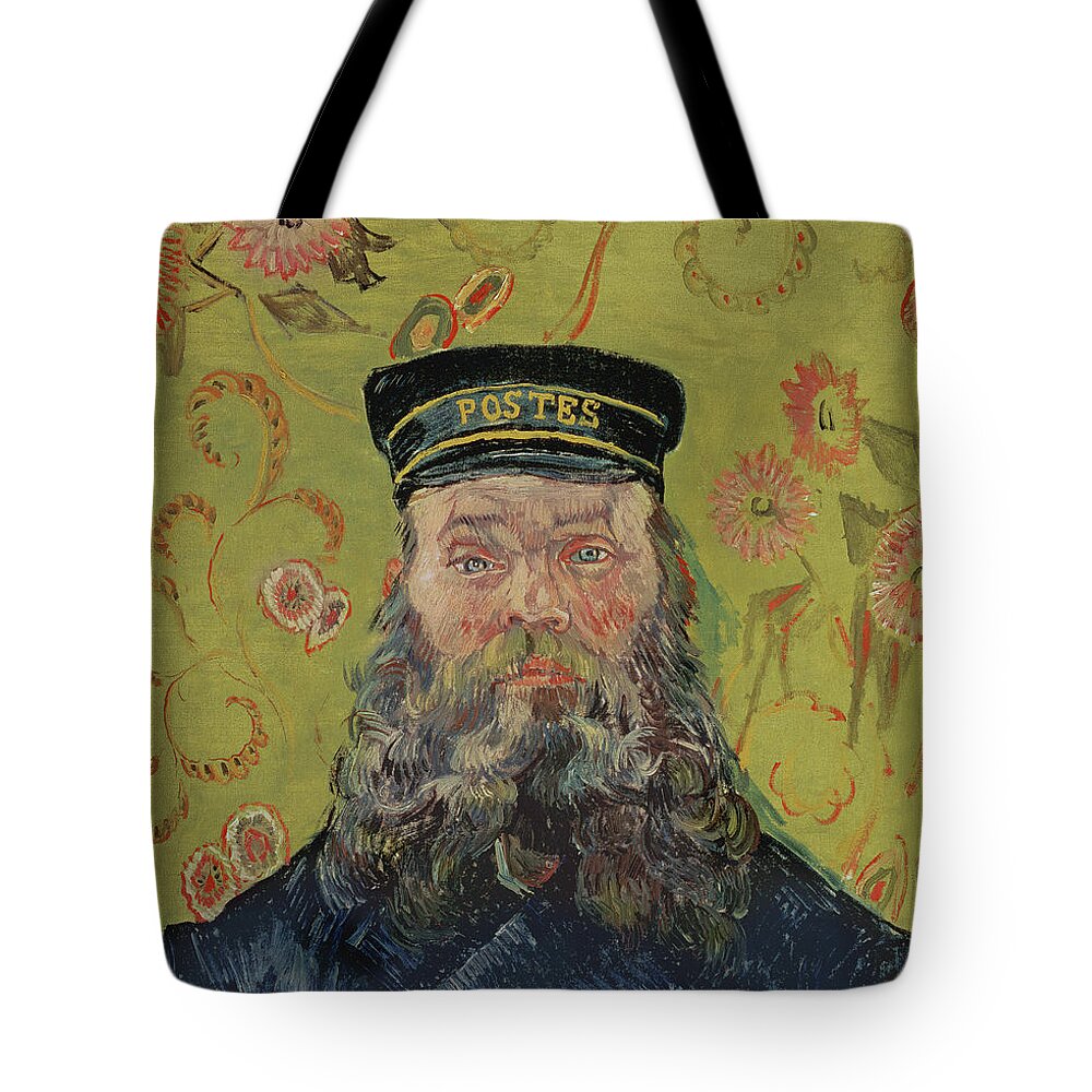 Wallpaper Tote Bag featuring the painting Joseph-Etienne Roulin, 1889 by Vincent Van Gogh