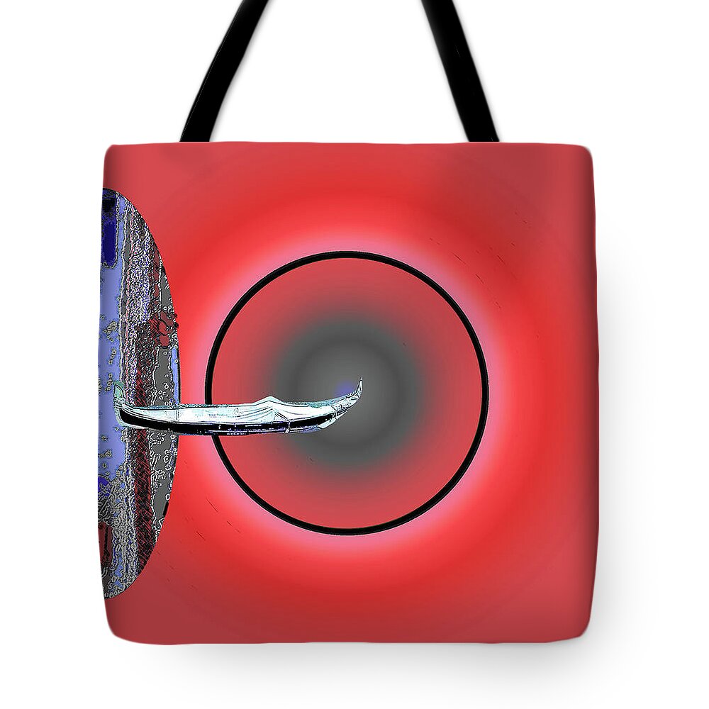 Sunset Tote Bag featuring the digital art Journey at Sunset by Alexandra Vusir