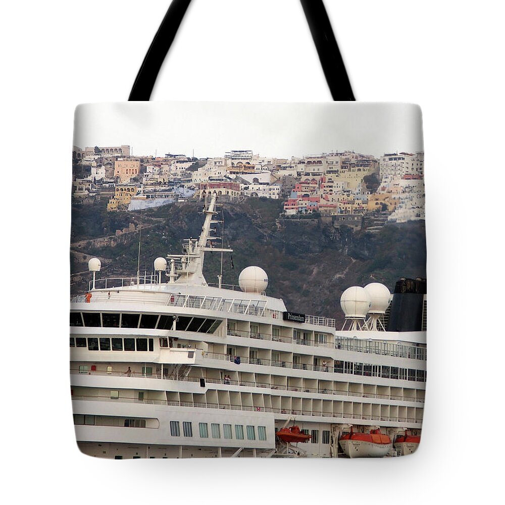 Photography Picture Outdoor Outside Greece Island Tote Bag featuring the photograph Journey by Maria Woithofer