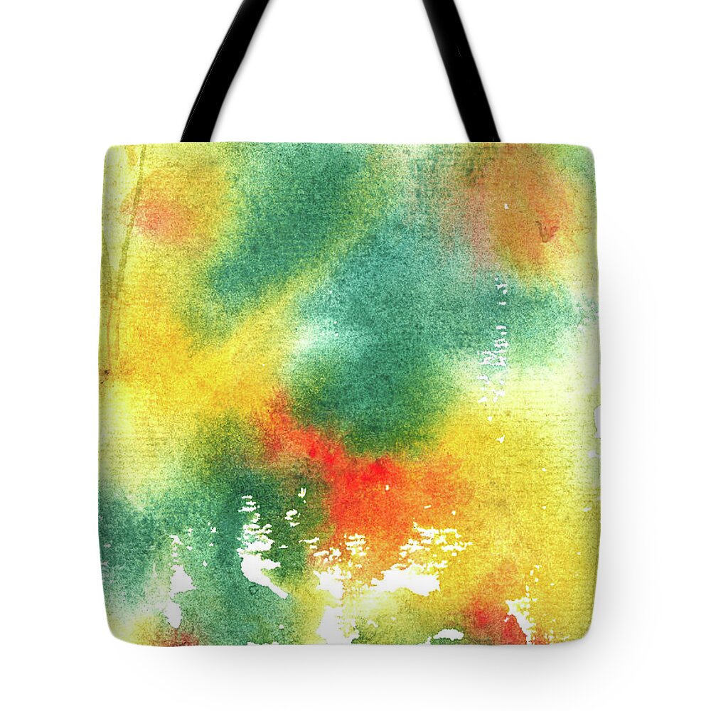 Abstract Paintings Tote Bag featuring the painting Jubilation #2 by Aparna Pottabathni