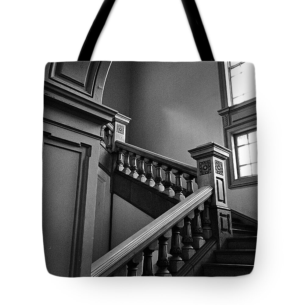 Photograph Tote Bag featuring the photograph JULIE's Photo Monochrome-309 by Angel Julie
