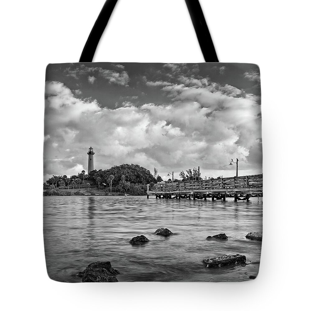 Lighthouse Tote Bag featuring the photograph Jupiter Lighthouse 2 by Steve DaPonte