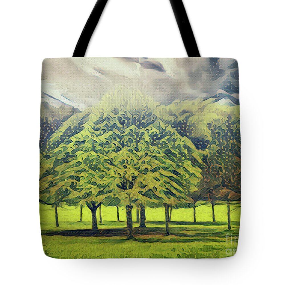 Autumn Tote Bag featuring the photograph Just Trees by Leigh Kemp
