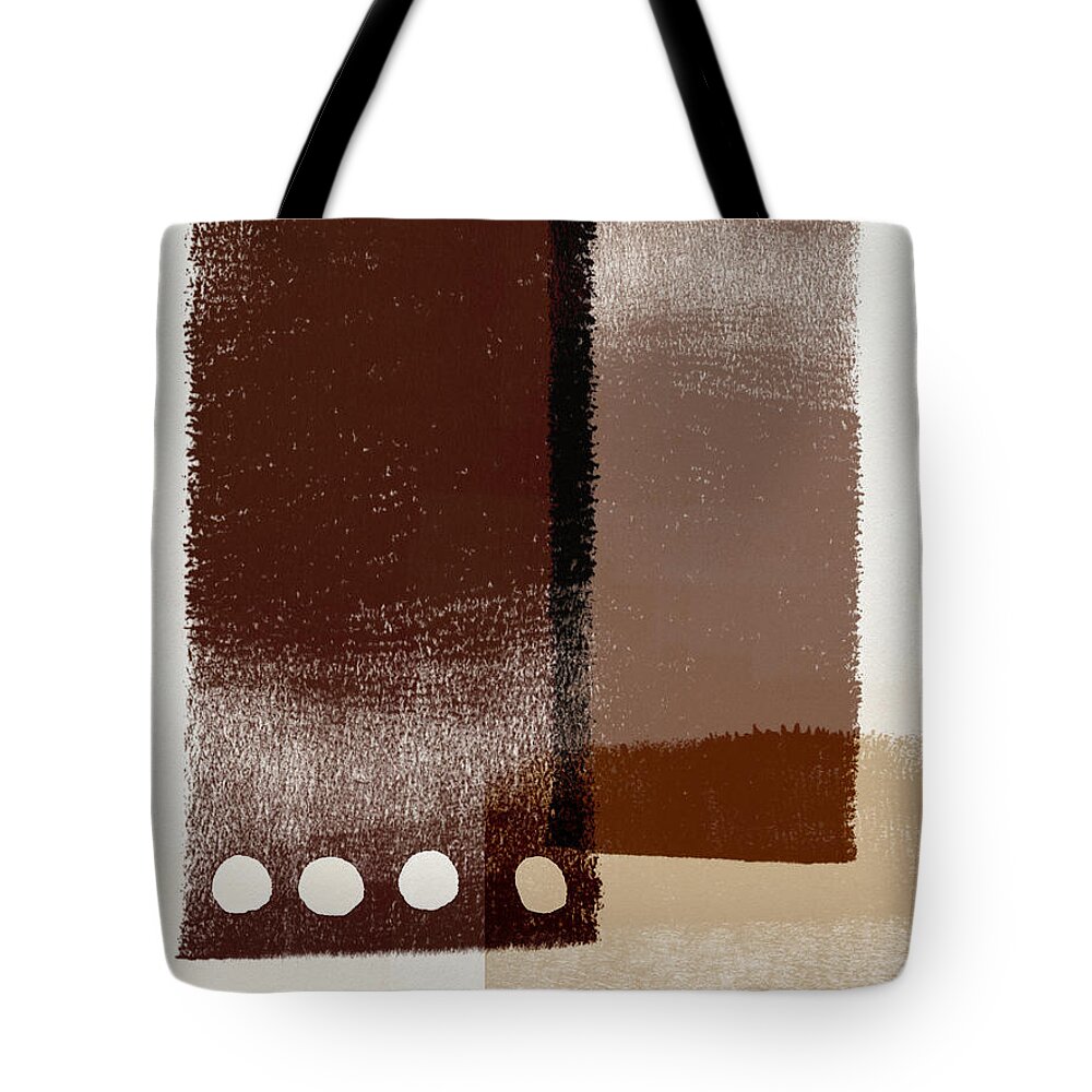 Modern Tote Bag featuring the mixed media Karamel 4- Art by Linda Woods by Linda Woods