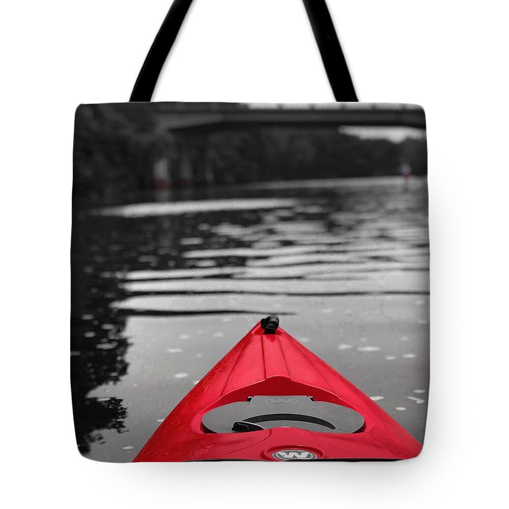 Kayaking Tote Bag featuring the photograph Kayaking the Occoquan by Lora J Wilson