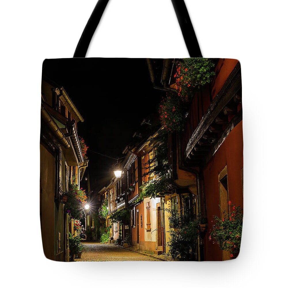 Village Tote Bag featuring the photograph Kaysersberg - 1 - Alsace - France by Paul MAURICE