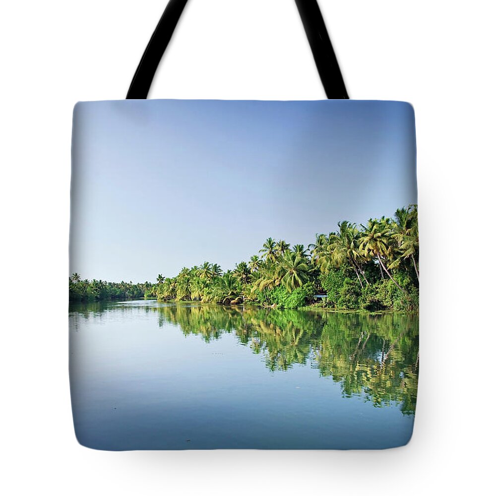 Water's Edge Tote Bag featuring the photograph Kerala Backwaters, India by Michele Falzone