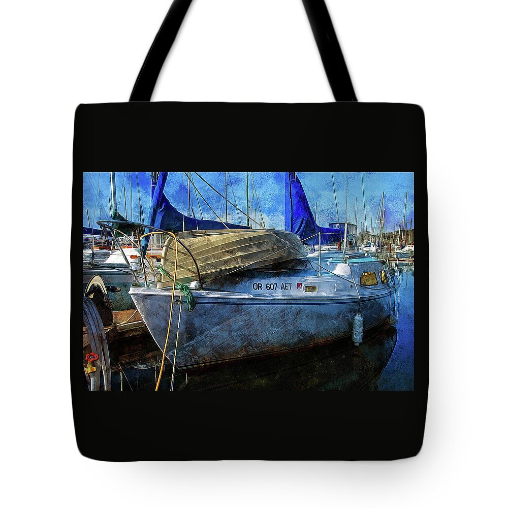Newport Oregon Tote Bag featuring the photograph Ketch by Thom Zehrfeld