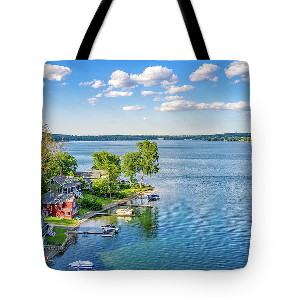 Finger Lakes Tote Bag featuring the photograph Keuka Lake Summer 2019 by Anthony Giammarino