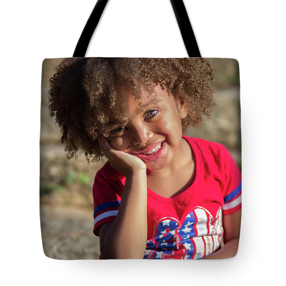  Tote Bag featuring the photograph Kids Portraits by Kenny Thomas