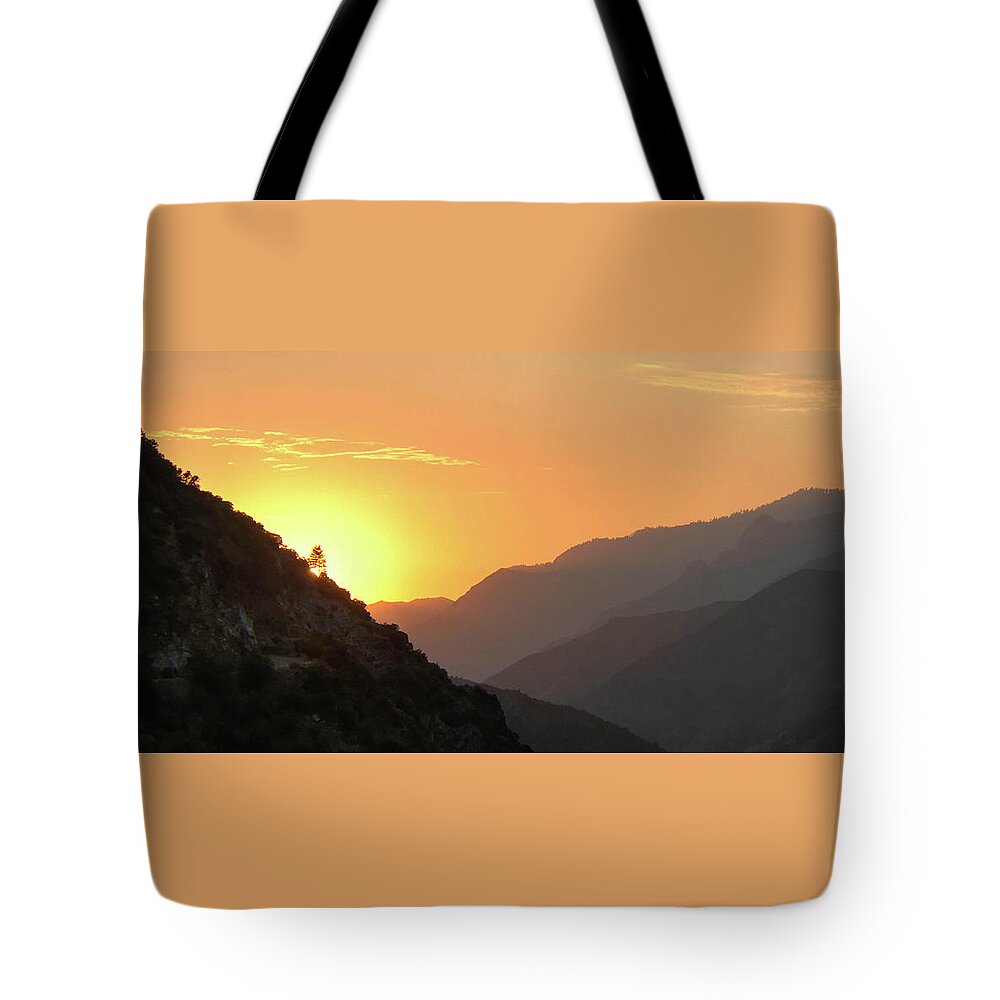 Sunset Tote Bag featuring the photograph Kings Canyon Sunset by Geraldine Alexander