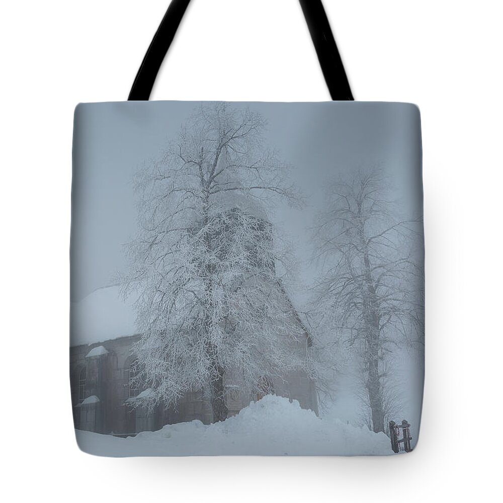 Church Tote Bag featuring the photograph La Chapelle de Retord - 10 - Bugey - France by Paul MAURICE