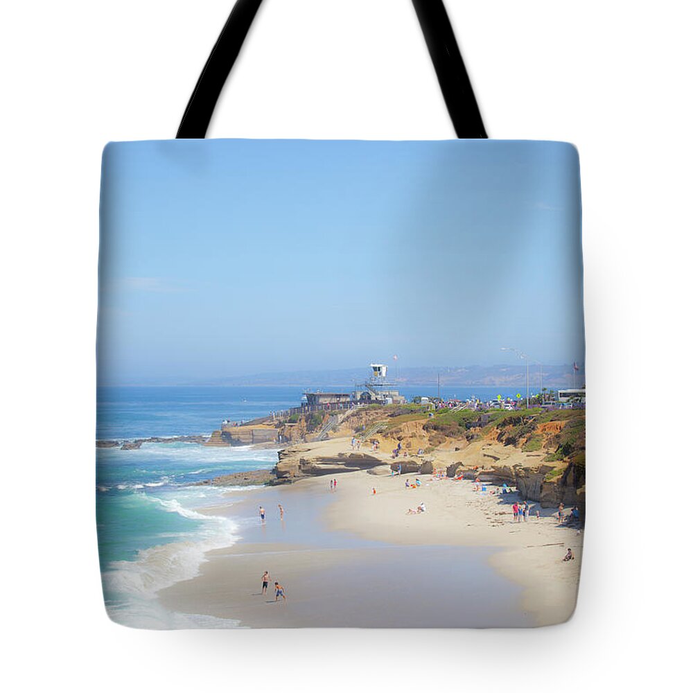 Summer At La Jolla Cove Tote Bag featuring the photograph La Jolla Cove by Catherine Walters