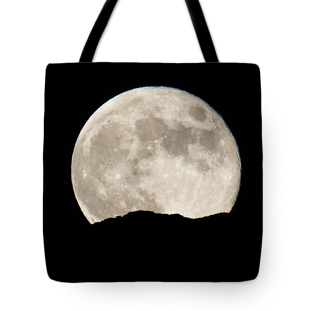Lafayette Tote Bag featuring the photograph Lafayette Moonrise by White Mountain Images