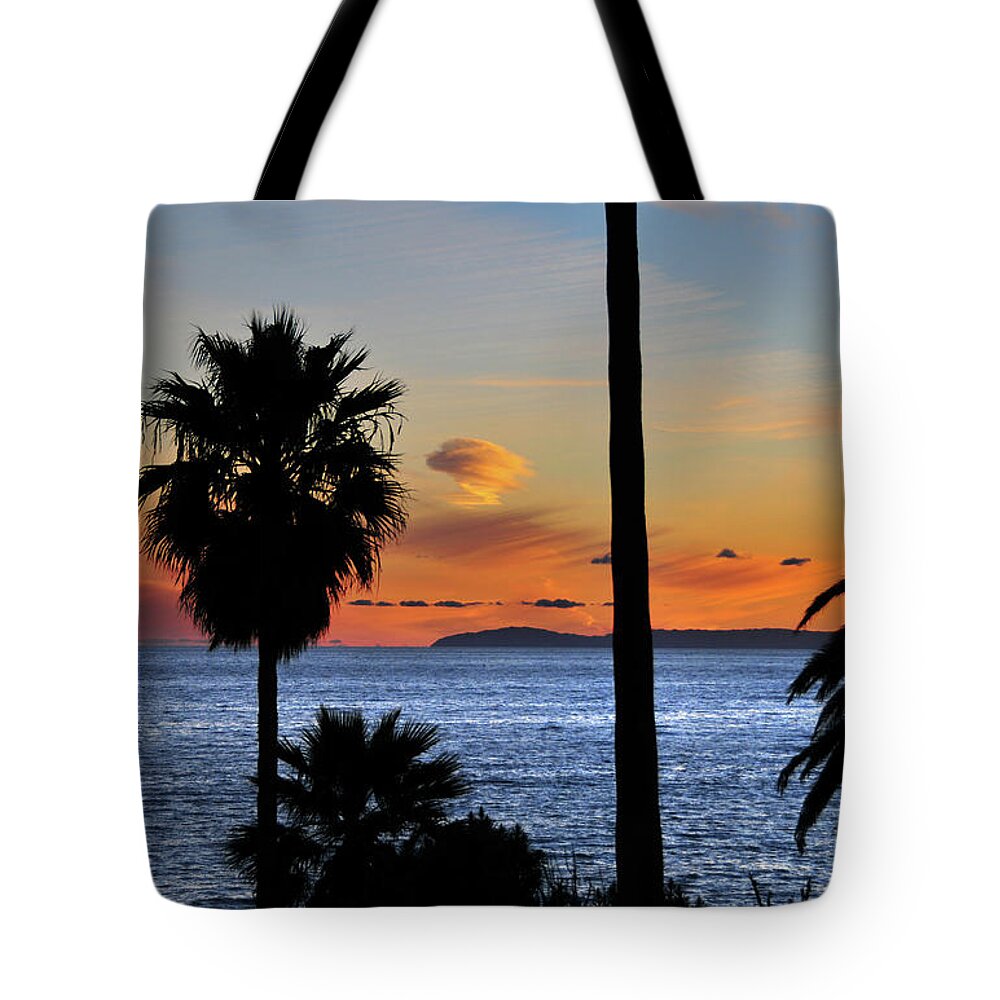 Tranquility Tote Bag featuring the photograph Laguna Beach Sunset by Mitch Diamond