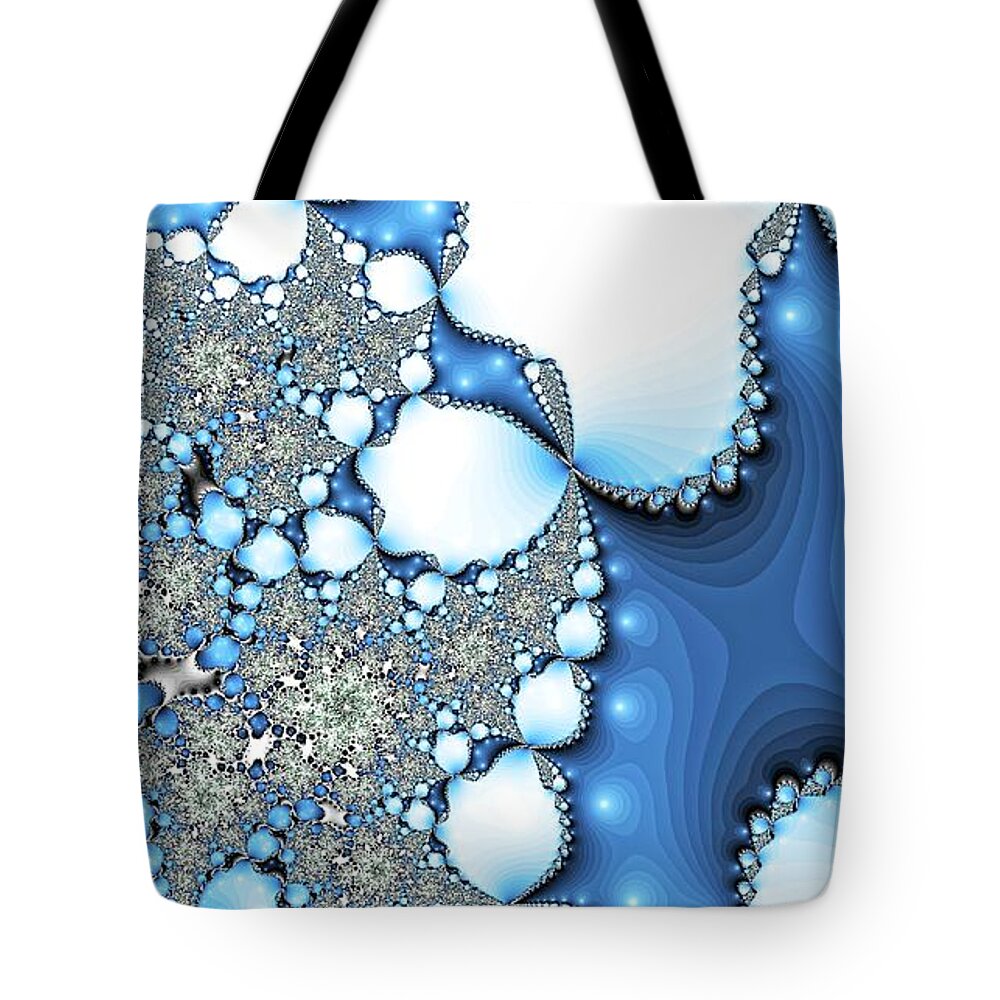 Lake Tote Bag featuring the digital art Lake Humongous Blue by Don Northup