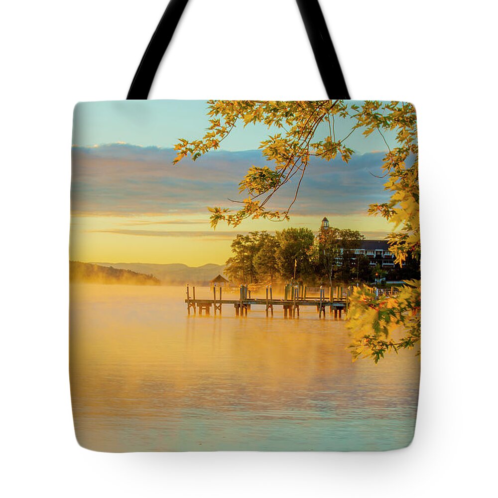 Lake Winnipesaukee Tote Bag featuring the photograph Lake Winnipesaukee by Trevor Slauenwhite
