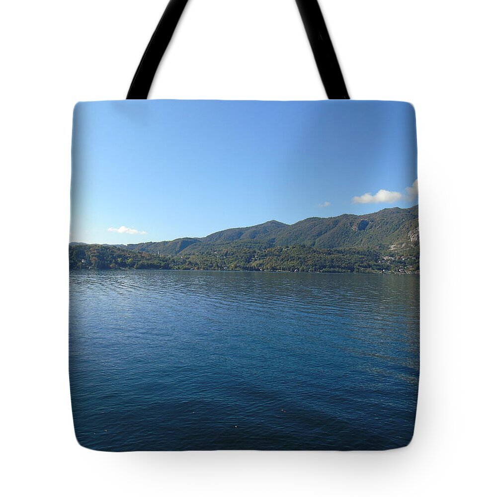 Orta Tote Bag featuring the photograph Lakes in Piemonte by Yohana Negusse