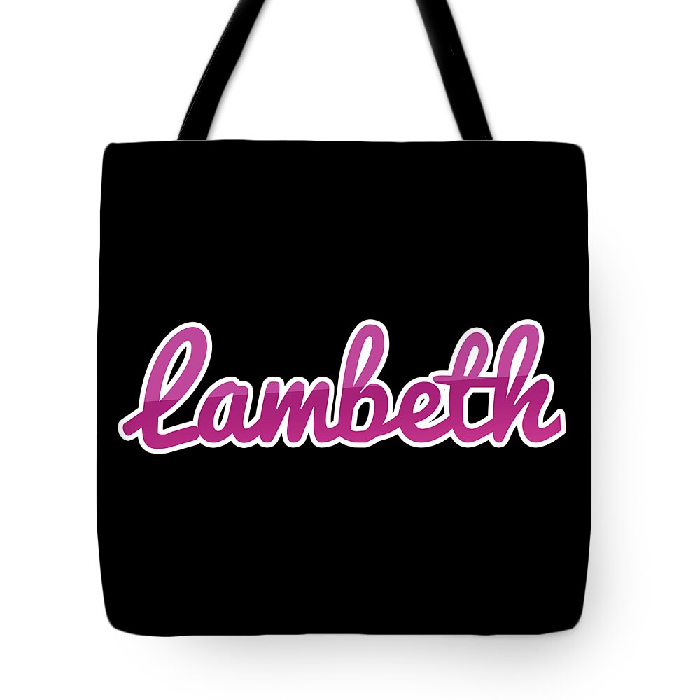 Lambeth Tote Bag featuring the digital art Lambeth #Lambeth by TintoDesigns