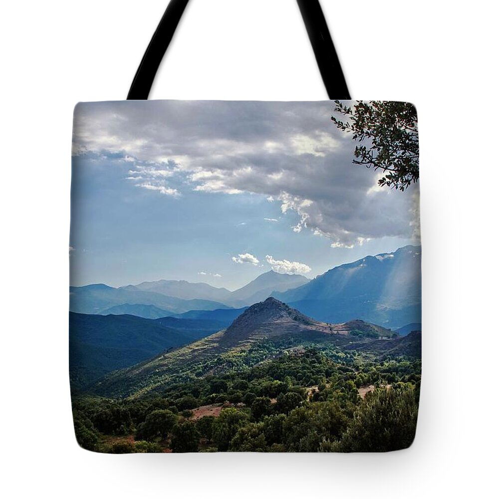 Scenics Tote Bag featuring the photograph Landscape Around Bustanicu by Fcremona