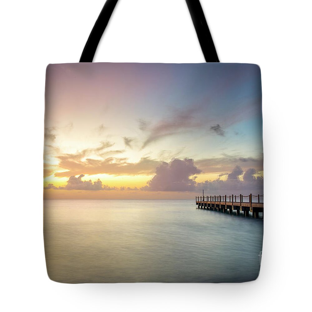  Tote Bag featuring the photograph Last Light At Sandals by Hugh Walker