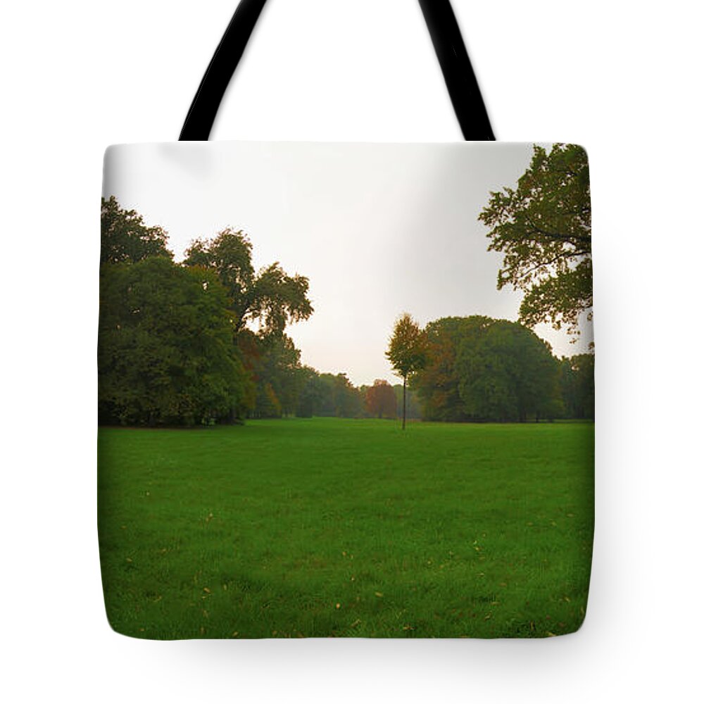 Landscape Park Tote Bag featuring the photograph Late afternoon in the park by Sun Travels