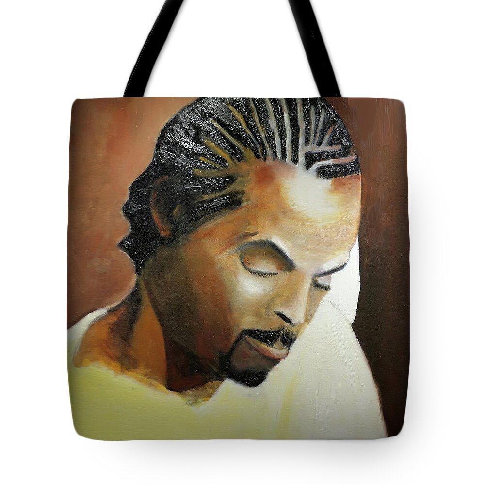  Tote Bag featuring the painting Latrell by Sylvan Rogers