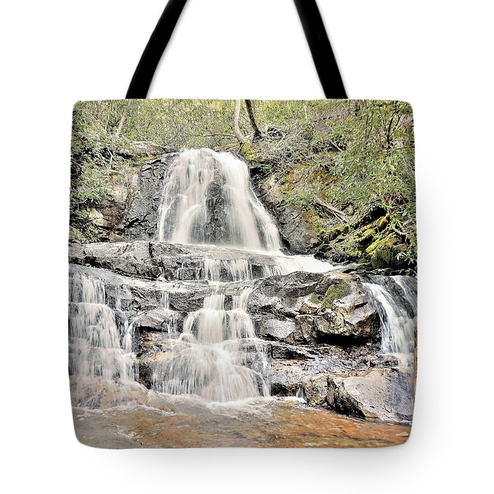 Waterfalls Tote Bag featuring the photograph Laurel Falls by Merle Grenz