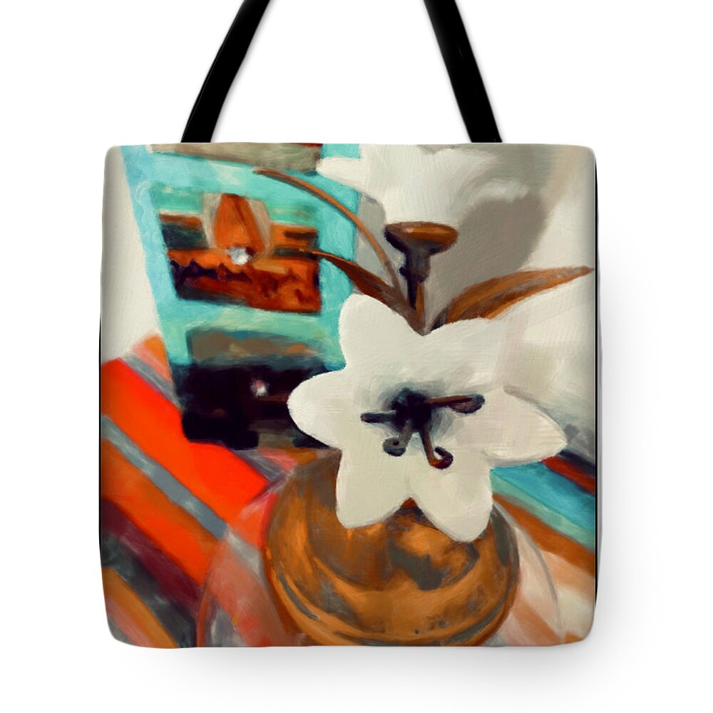 Collectibles Tote Bag featuring the photograph Lauren's Collecibles by Peggy Dietz