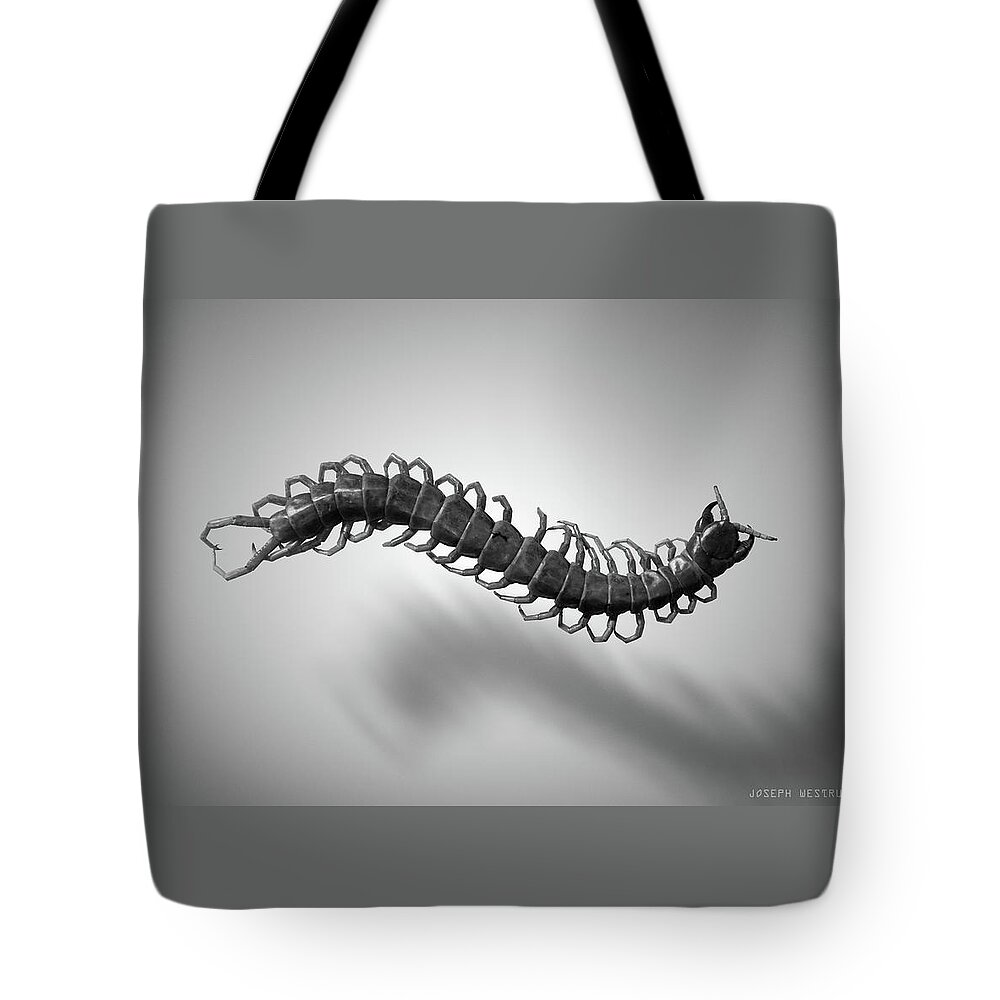 Centipede Tote Bag featuring the photograph Leg Storm by Joseph Westrupp