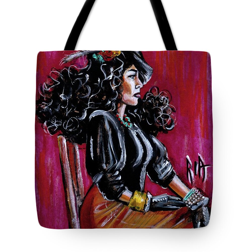 Teacher Tote Bag featuring the painting Let me Be your Pupil by Artist RiA