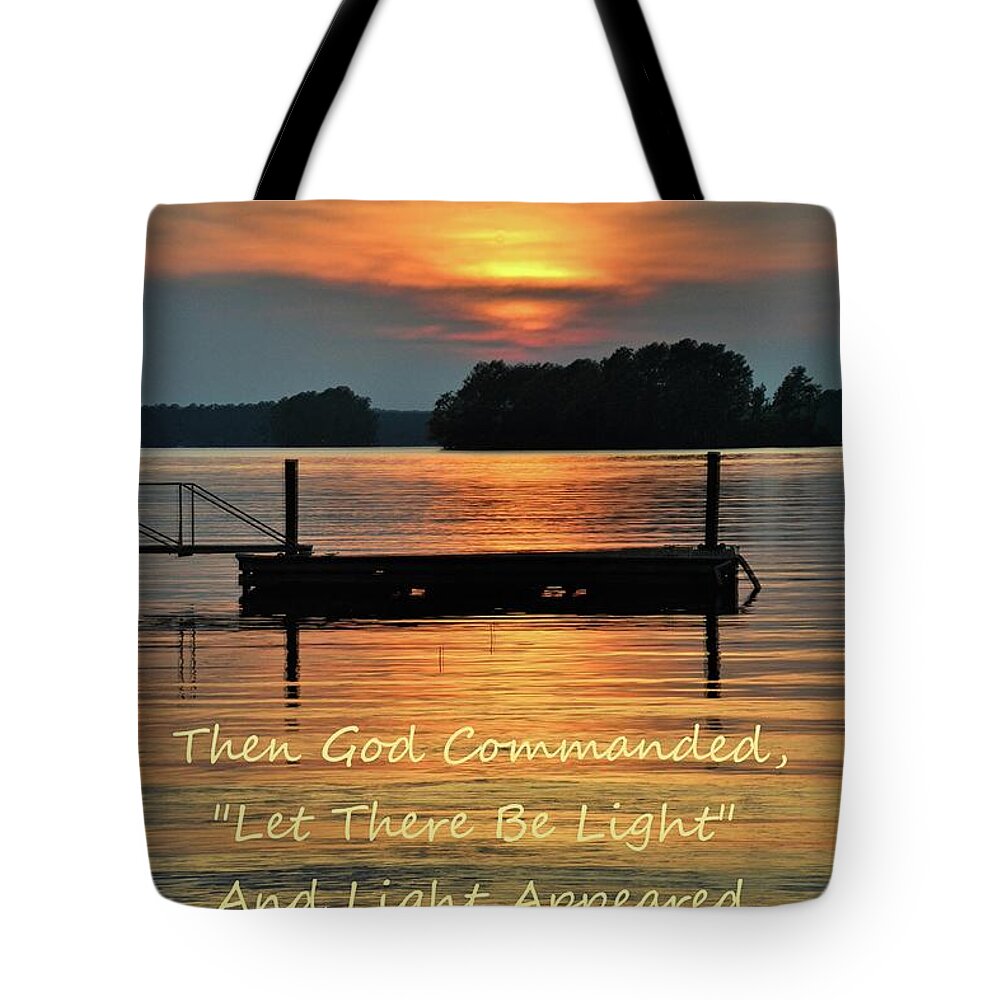 Let There Be Light Tote Bag featuring the photograph Let There Be Light by Lisa Wooten