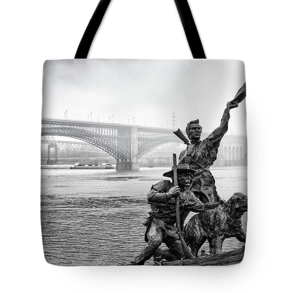 Lewis And Clark Tote Bag featuring the photograph Lewis and Clark by Randall Allen