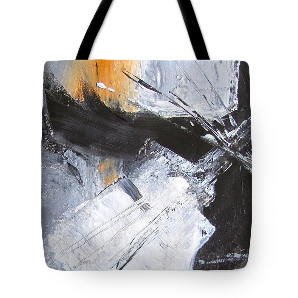 Rust Tote Bag featuring the painting Life's Cross Roads by Barbara O'Toole