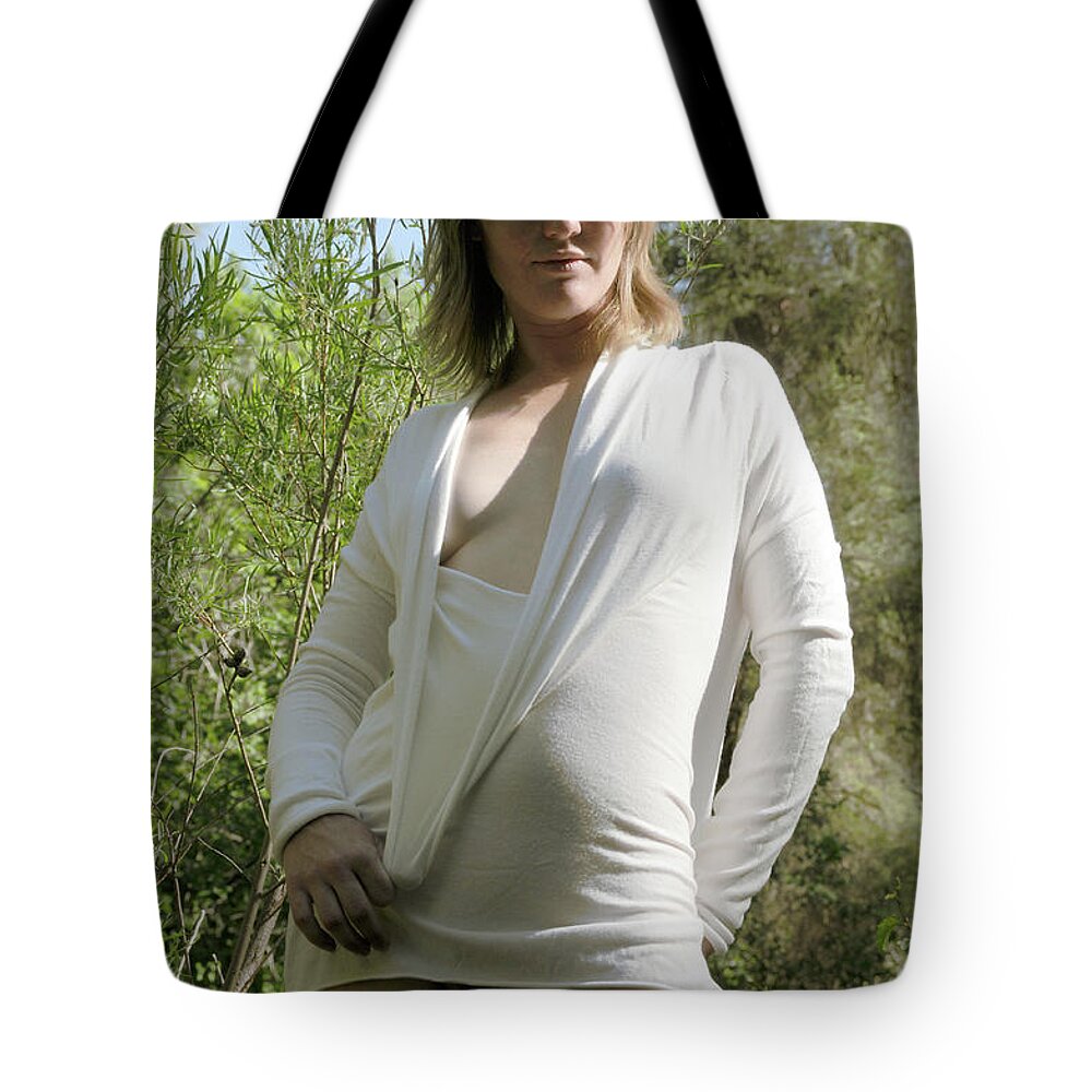 Girl Tote Bag featuring the photograph Light Washing Over by Robert WK Clark