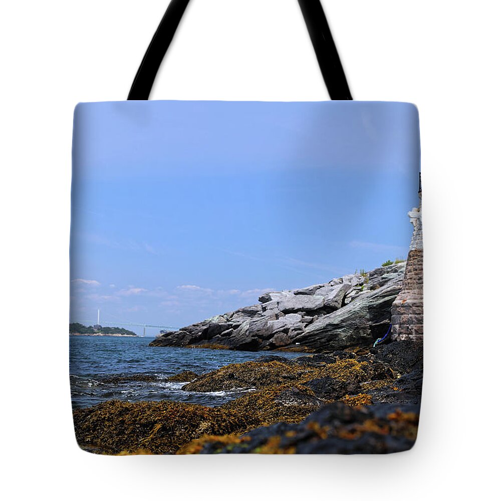 Lighthouse Tote Bag featuring the photograph Castle Hill Lighthouse 5 by Doolittle Photography and Art