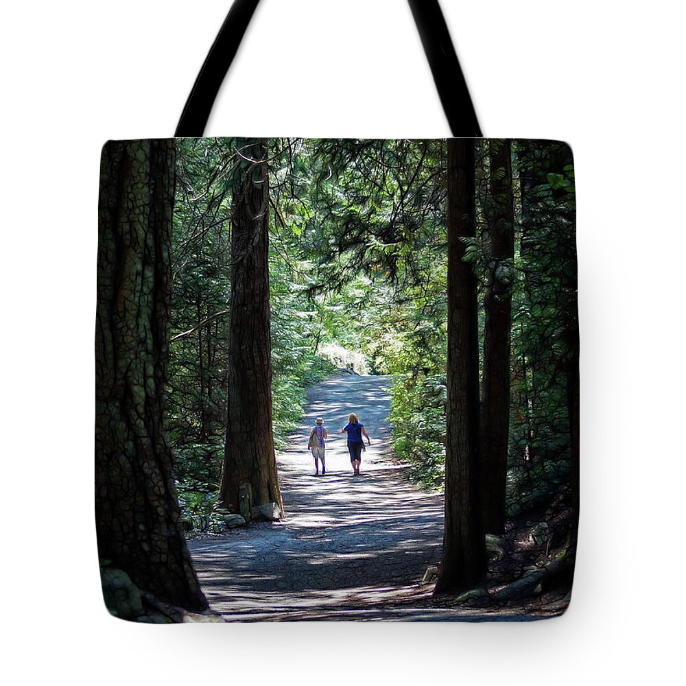 Forest Tote Bag featuring the photograph Lighthouse Park by Cameron Wood