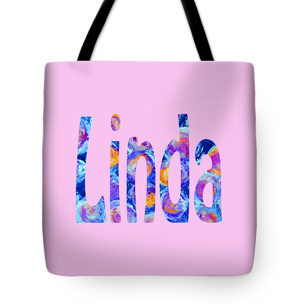 Linda Tote Bag featuring the digital art Linda 2 by Corinne Carroll