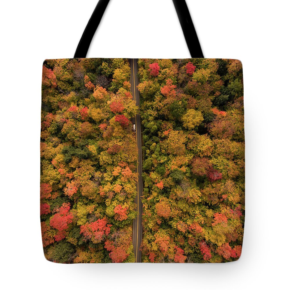 Drone Tote Bag featuring the photograph Line in Color by William Bretton