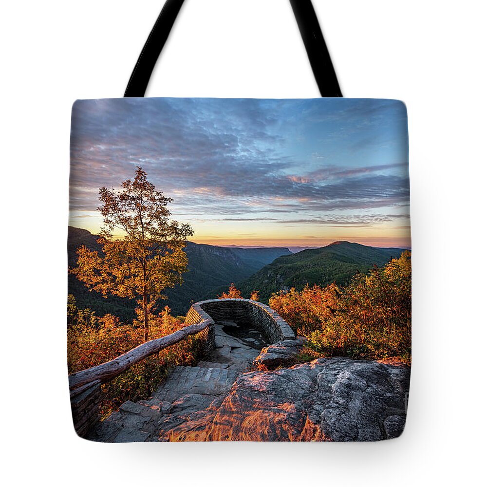 Linville Gorge Tote Bag featuring the photograph Linville Gorge-ous by Anthony Heflin