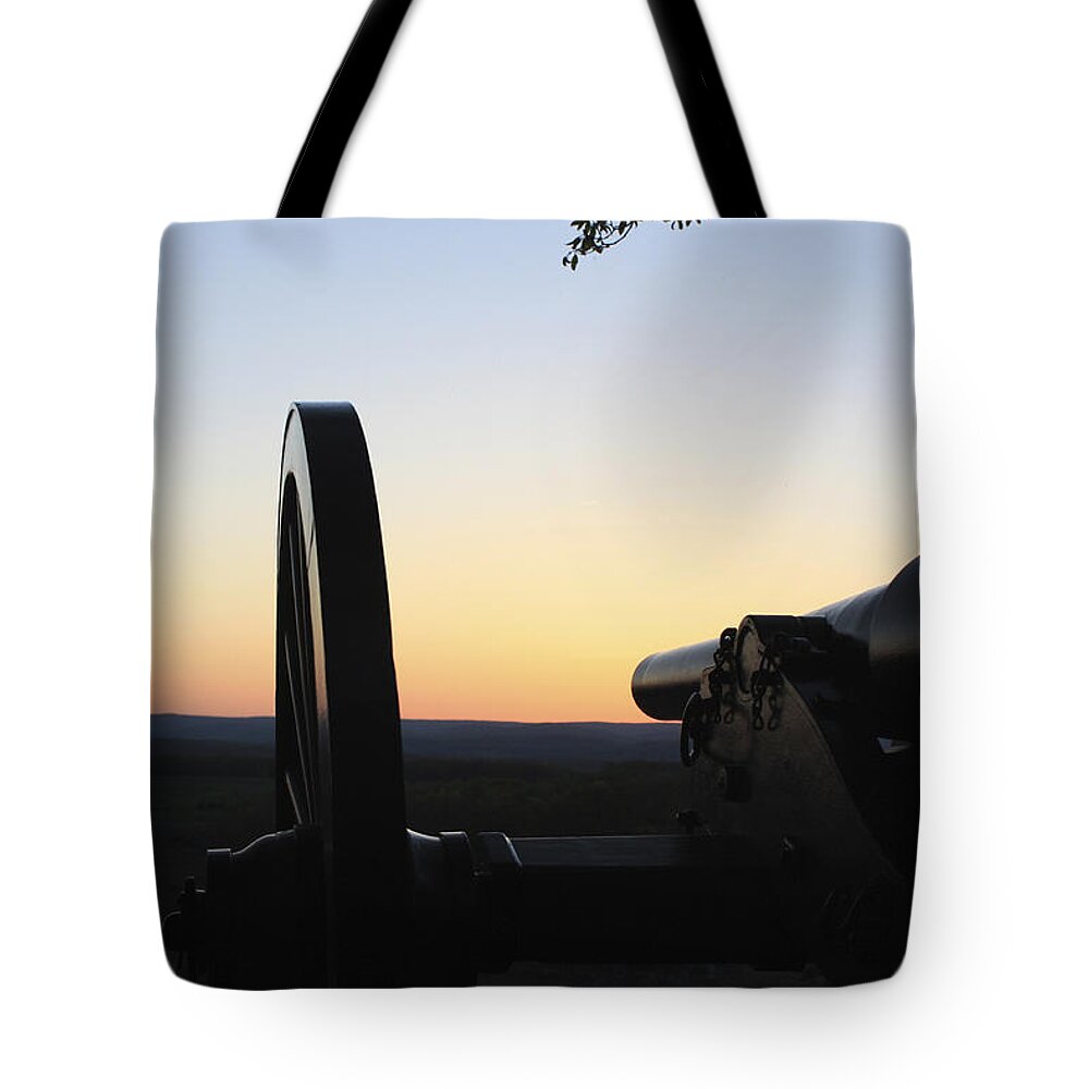 Little Round Top Tote Bag featuring the photograph Little Round Top by Nunweiler Photography