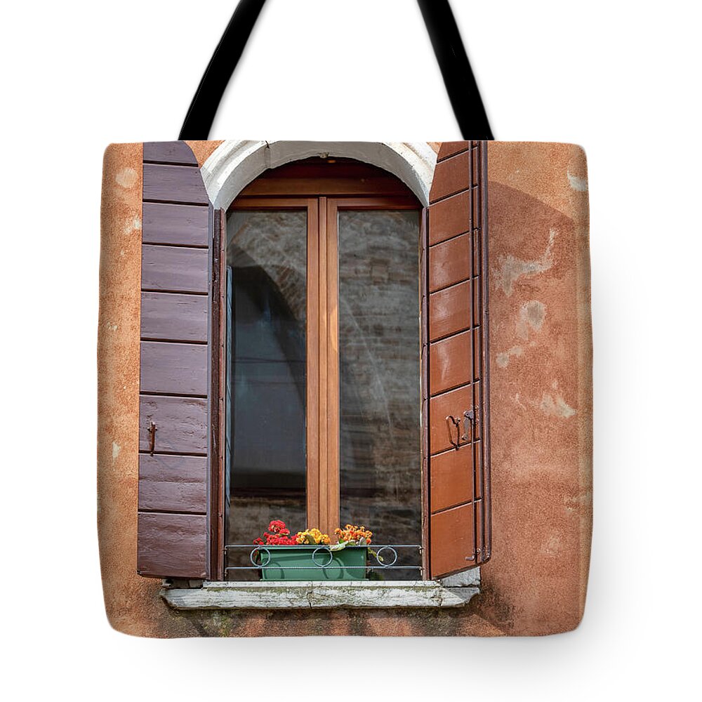 Venice Tote Bag featuring the photograph Lone Window of Venice by David Letts