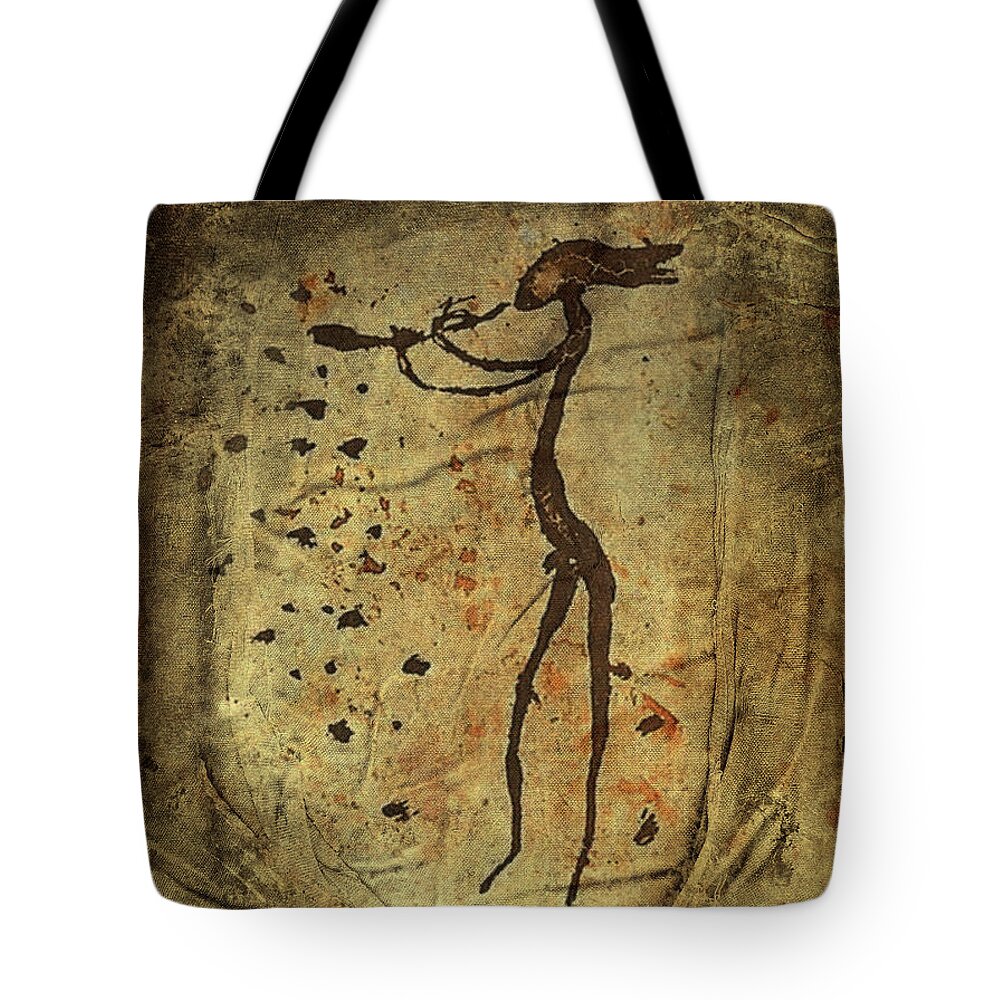 Long Before Pan Tote Bag featuring the mixed media Long Before Pan by Kandy Hurley