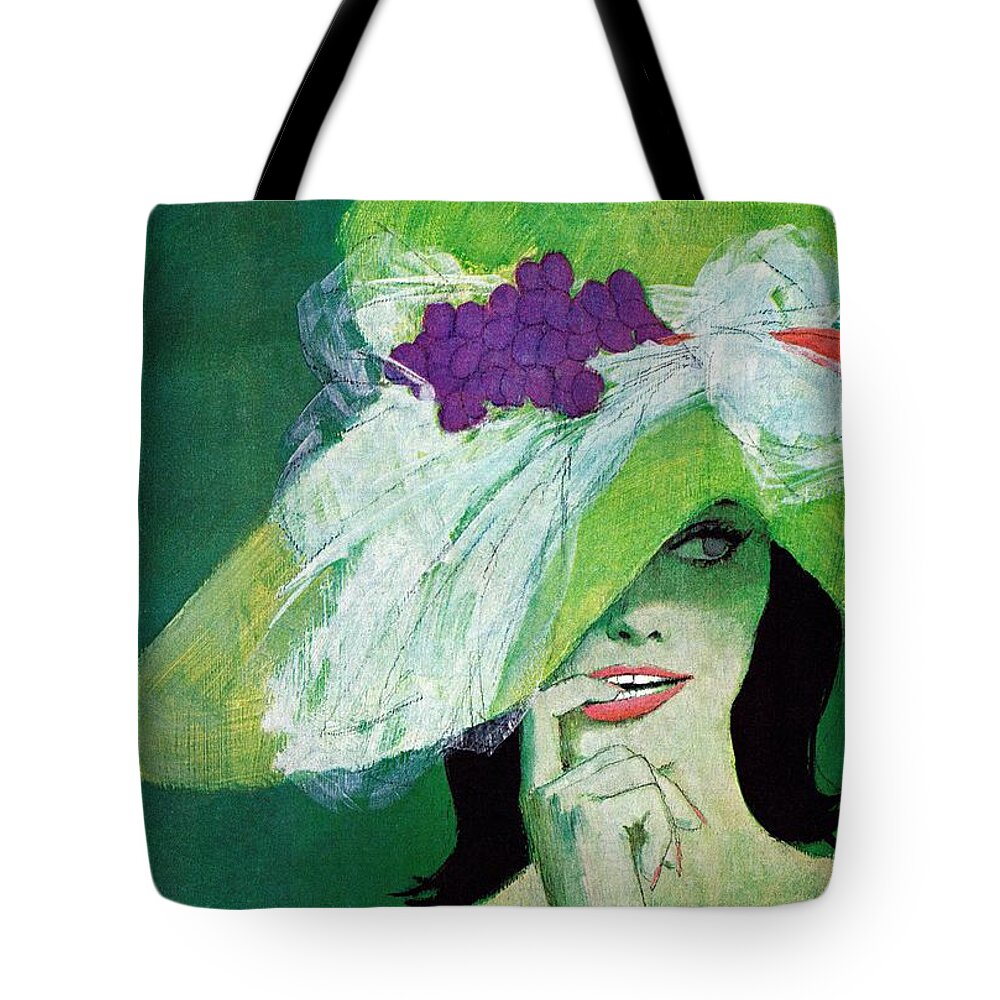 Leading Lady Tote Bag featuring the drawing Looking The Other Way by Coby Whitmore