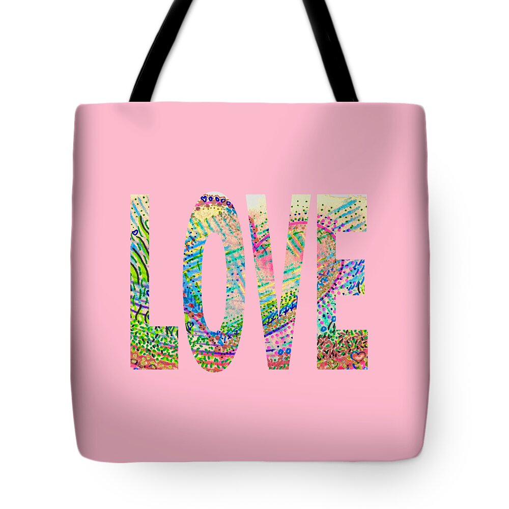 Love Tote Bag featuring the painting Love 1001 by Corinne Carroll