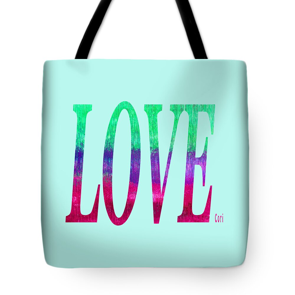Love Tote Bag featuring the digital art Love by Corinne Carroll