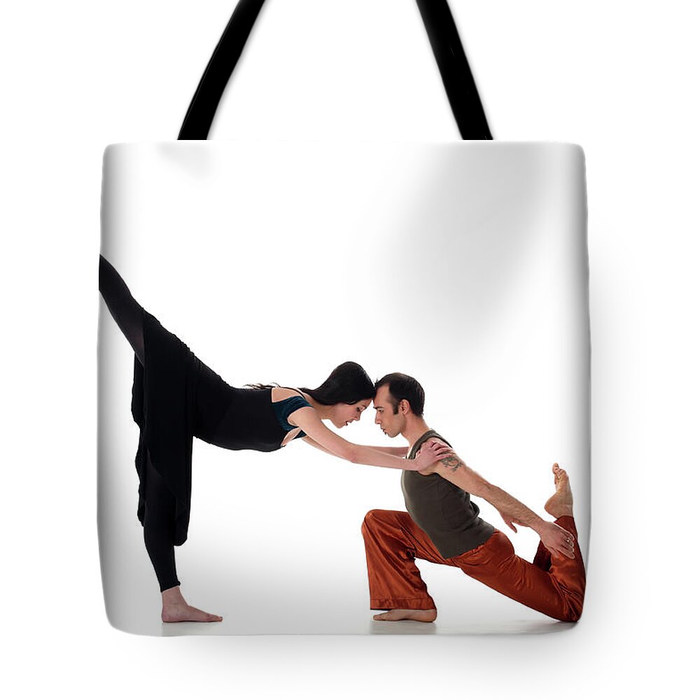 Ballet Dancer Tote Bag featuring the photograph Love Dancing by Kursad